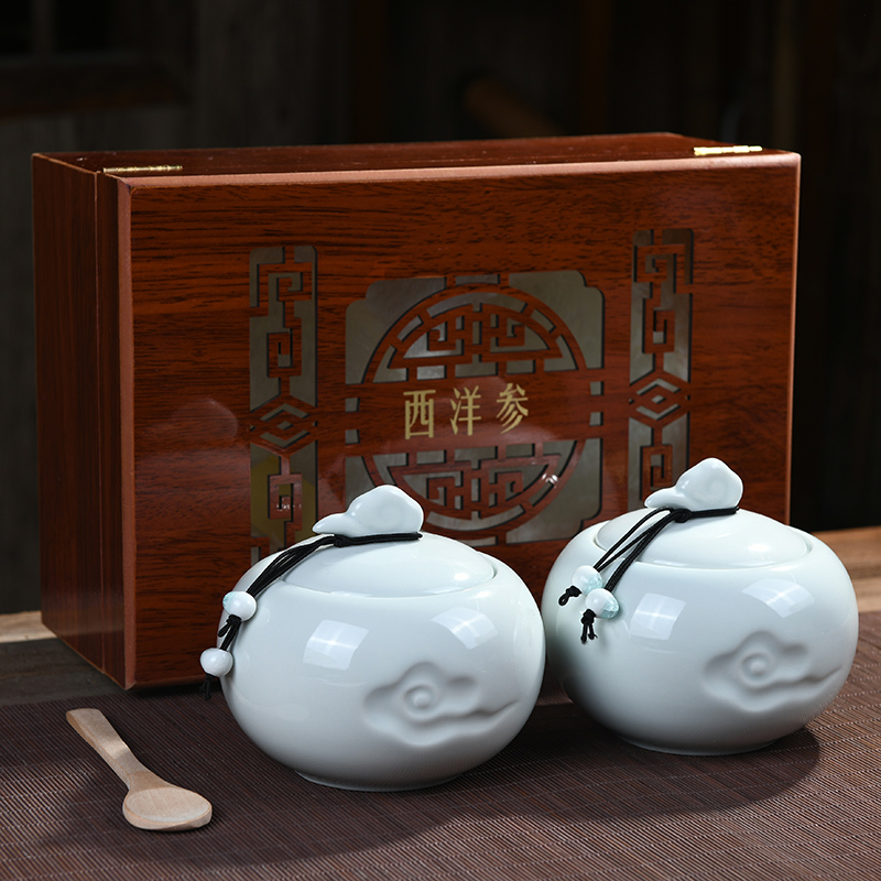 麦辞 西洋参包装盒o 空盒子切片礼盒枫斗铁皮石斛包装礼盒