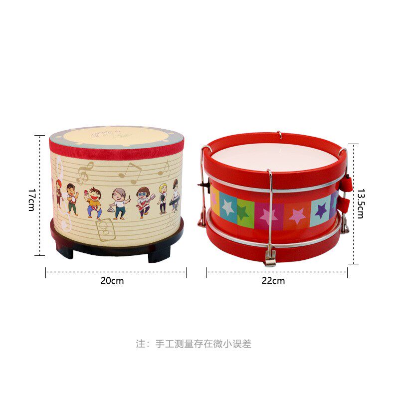 儿童敲鼓打鼓幼儿园表演鼓玩具手拍鼓军鼓手鼓打R击乐器婴儿宝宝