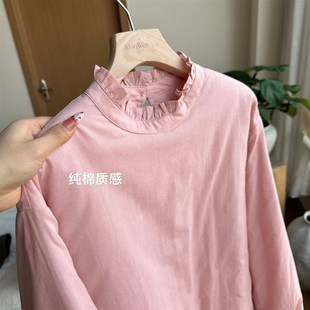 减龄洋气上衣夹棉棉服日系文艺花边衬衫 小文姐 时尚 n冬季 W0961