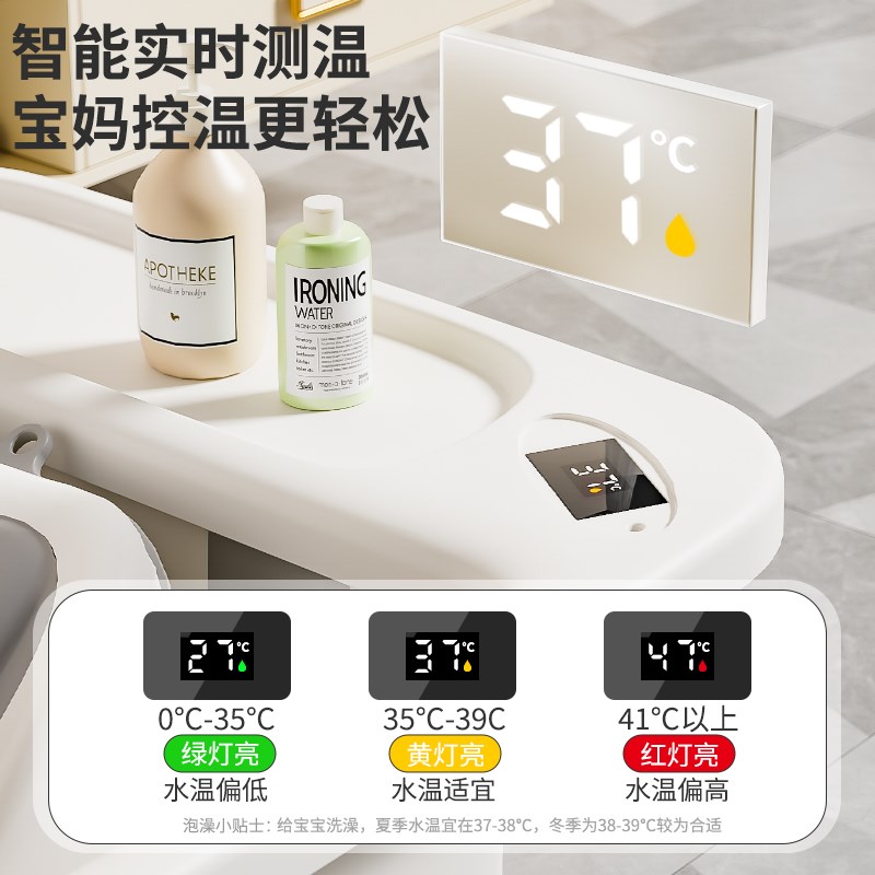 婴儿洗澡盆可折叠k宝宝浴盆儿童大号泡澡桶新生儿可坐躺泡浴桶小