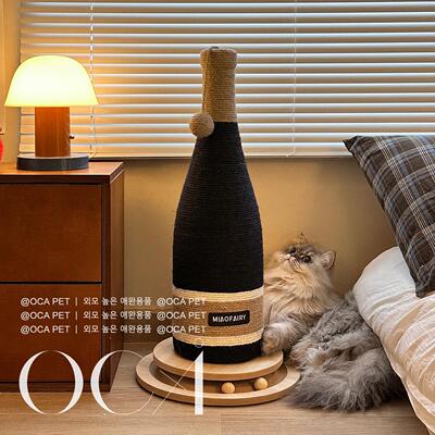 红酒瓶剑麻猫抓柱耐磨不掉屑立式
