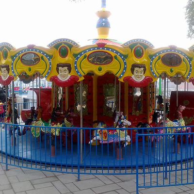 户外景区游乐设备旋转木马儿童游乐场广场豪华转马自控摆摊小项目