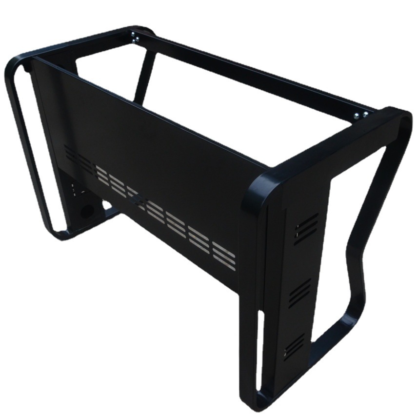 办公桌架蝴蝶铁艺金属桌腿单人位大理石岩板餐桌脚加厚家具