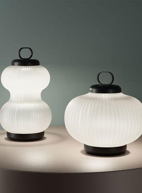 新款现代简约黑白色玻璃吊灯北欧儿童房卧室床头客厅酒店装饰台灯