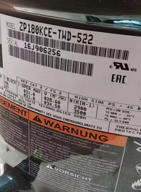ZP182KCE-TFD-522 ZP180KCE-TWD-522 空调压缩机VP182KSE-TFP-522