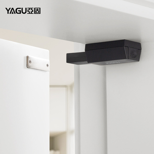 亚固重型柜门反弹器隐形房门强磁吸按压式 回弹碰珠按弹高门开门器