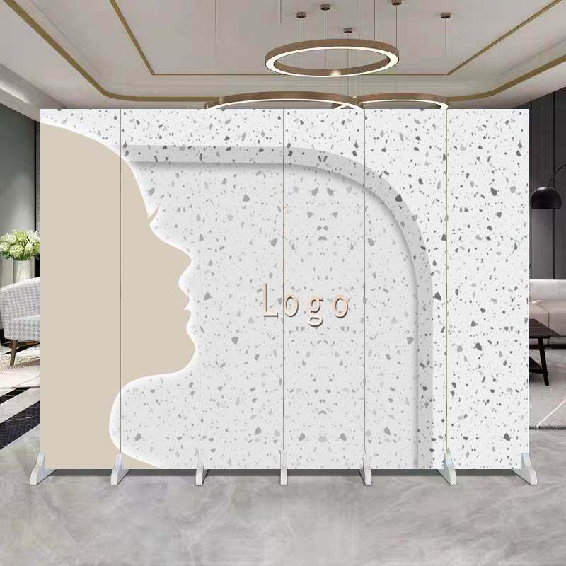 屏风美容院养生馆遮挡隔断适合任何场景玄关折叠可移动免费修改字