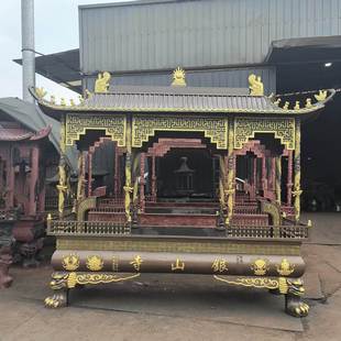 寺庙香炉铸铁大型香火炉宗祠祠堂长方形天地炉景区户外插香生铁