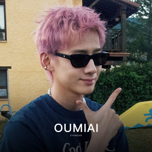 白敬亭同款GM1996高级感板材墨镜小框太阳眼镜女带度数防紫外线男