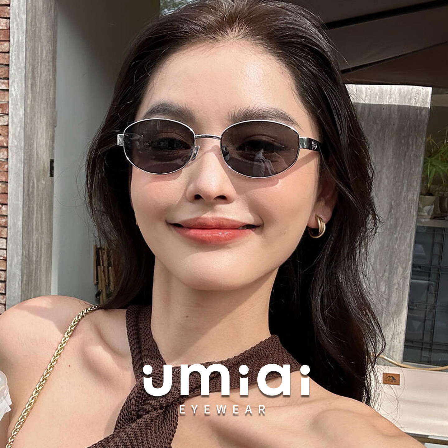 2026新款老钱风椭圆墨镜女复古高级感显脸小防紫外线板材太阳镜男