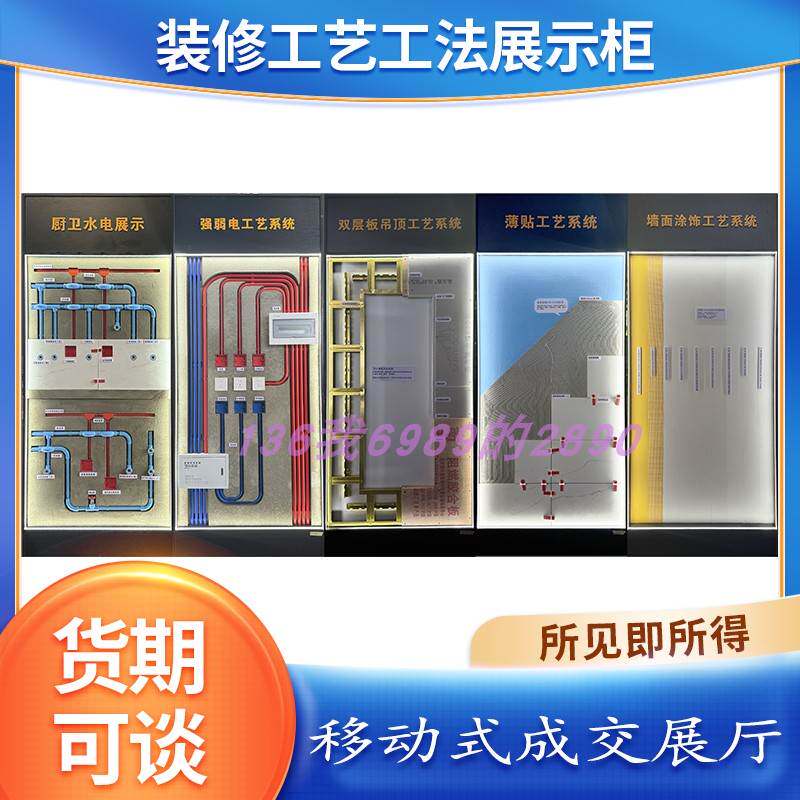 水电木瓦油装修公司多功能模块展示柜施工工艺功法展柜内容任选