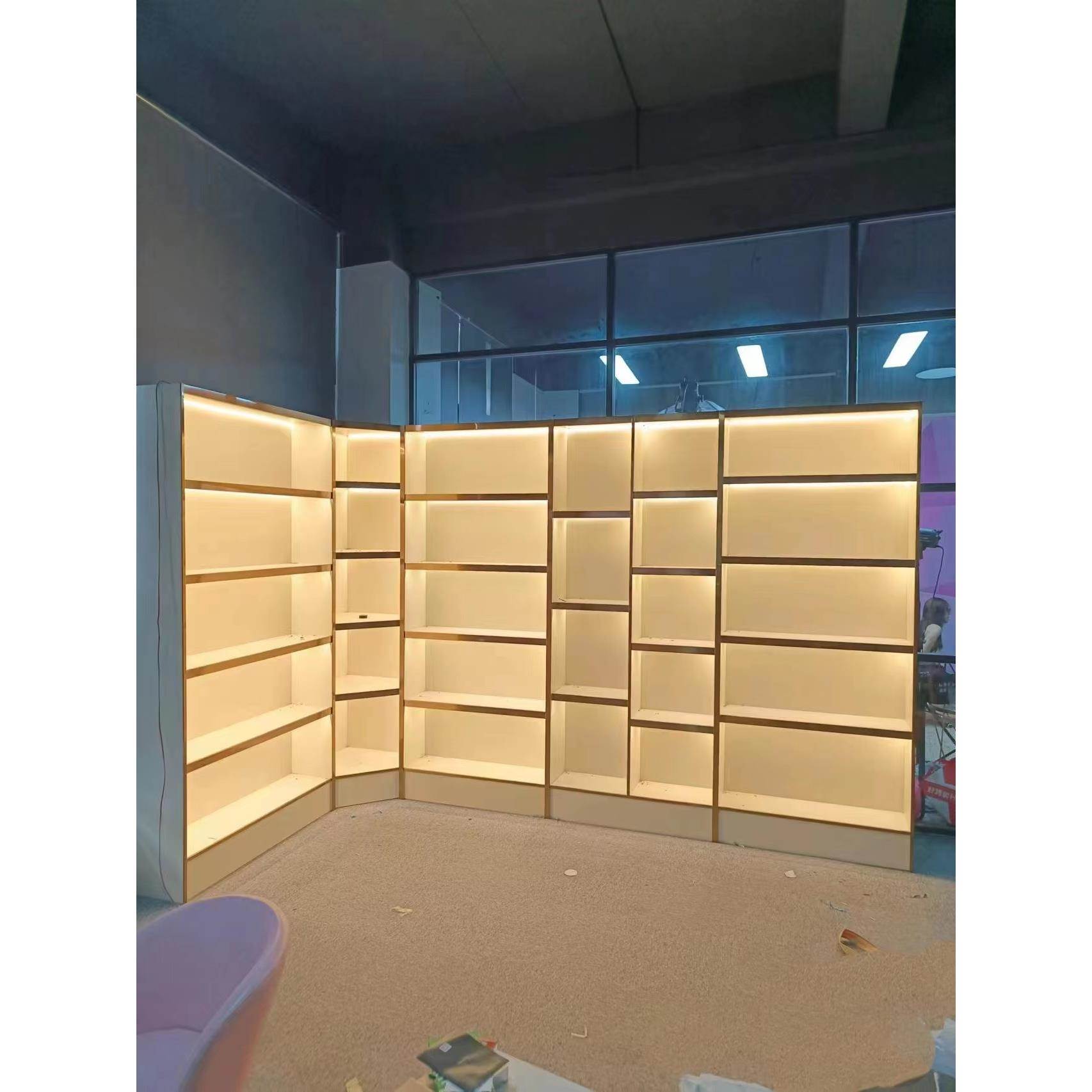 展示柜手机柜台木制柜珠宝柜直播间展示柜化妆品展柜玻璃展柜