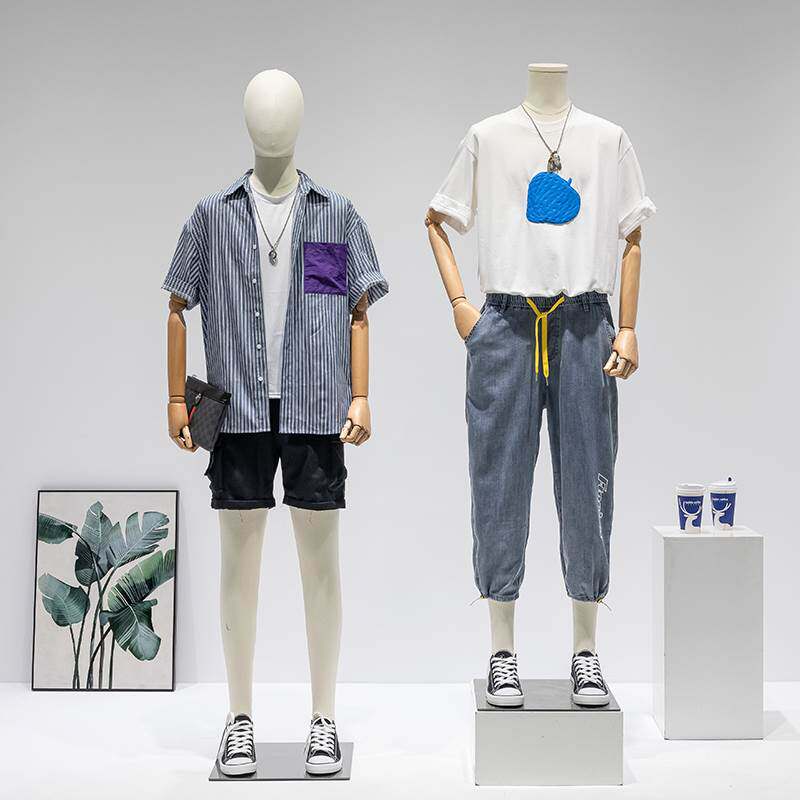 男装模特全身人台潮牌服装店展示架橱窗挂件手男士人体假模道具