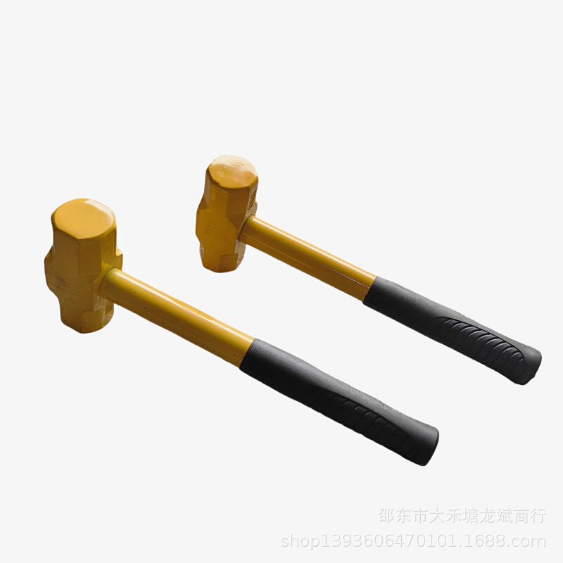 2P 3P 4P钢柄八角锤钢管柄铁锤榔头手锤锤子 4P 6P 8P木柄八角锤