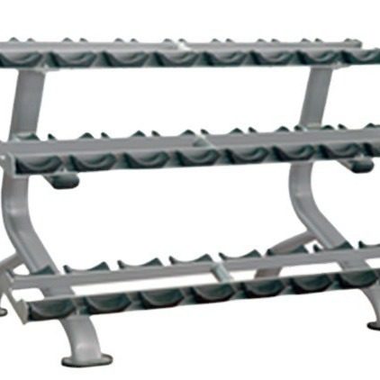 哑铃架 三层12付手铃架 商用组合哑铃摆放架 臂力训练 哑铃存放架