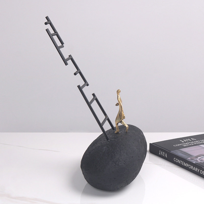 北欧轻奢上楼阶梯人物摆件样板间客厅电视柜步步高升家居软装饰品,橡塑材料及制品,其他塑料制品,淘宝优惠券,粉丝福利购,淘宝优惠卷