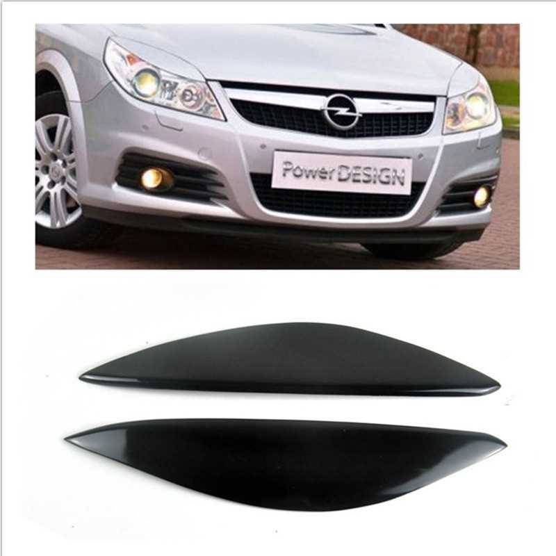 适用于06-16 Vauxhall Opel 欧宝Vectra亮黑树脂灯眉眼眉大灯改装