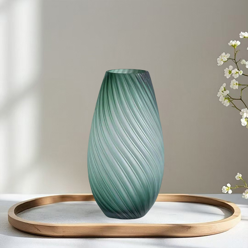 烛台蜡台简约小花瓶设计师款餐桌摆件透明玻璃插花花器餐桌花艺