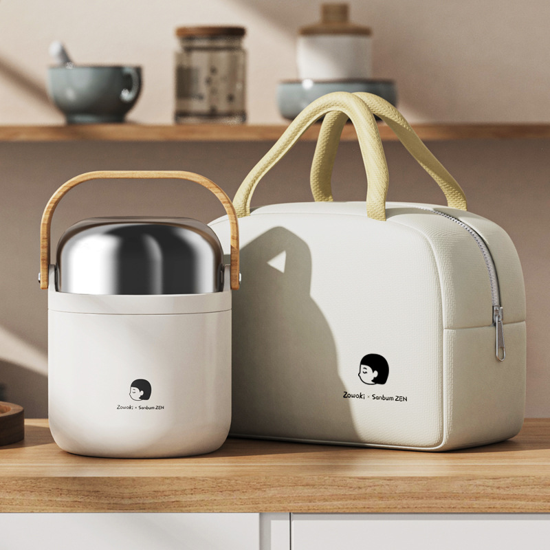 zowoki不锈钢焖烧杯女闷烧杯保温饭盒桶焖烧壶罐焖粥F712588