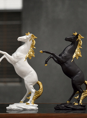 马到成功办公桌摆件家居装饰品简约创意客厅电视柜酒柜艺术品