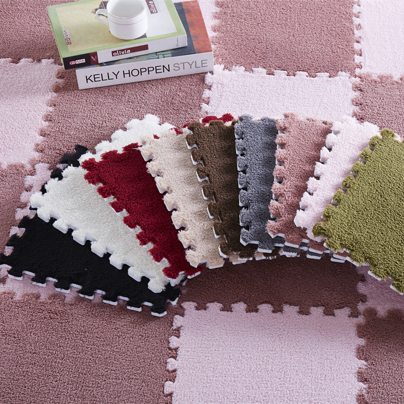 简约拼接地垫卧室宝宝爬爬垫客厅大面积满铺耐脏耐磨混搭地垫