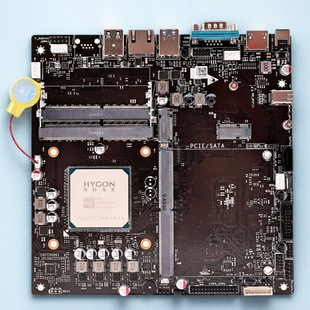 17*17海光3350主板国产化支持银河麒麟统信UOS企业级工控机大数据