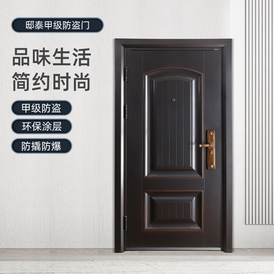 现货甲级安全防盗门家用入户门不锈钢气窗别墅大门工厂直供批发