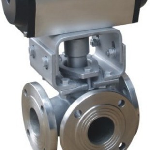 X644W气动三通旋塞阀