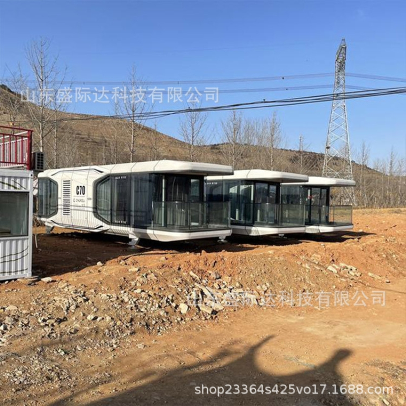 野宿移动太空舱民宿 城市郊区露营周边游住人客舱 景区小别墅厂家