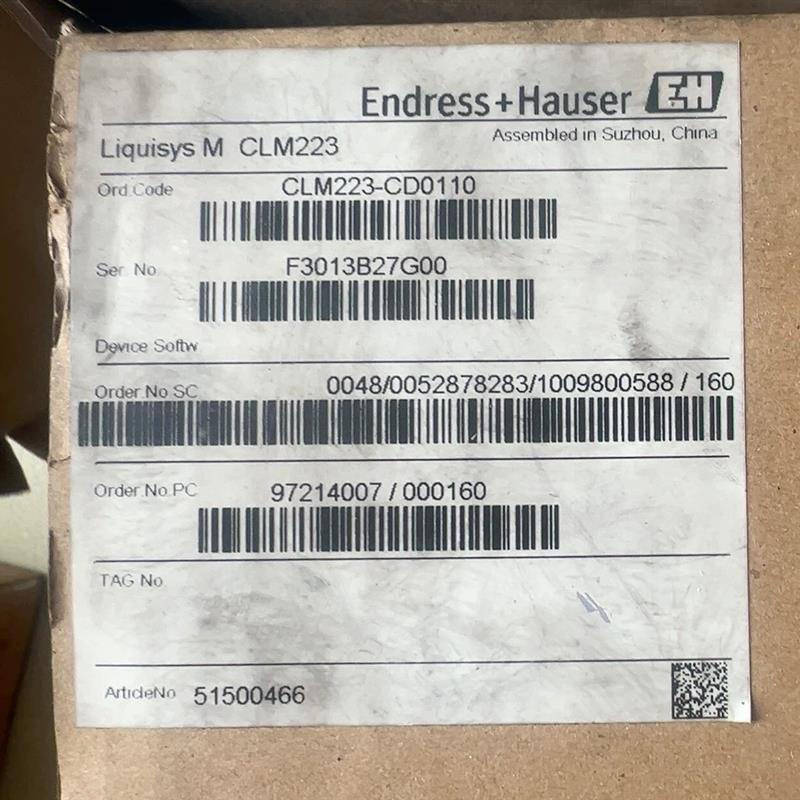 E+H变送器CLM223-CD0110全新原厂低价出售价格私聊