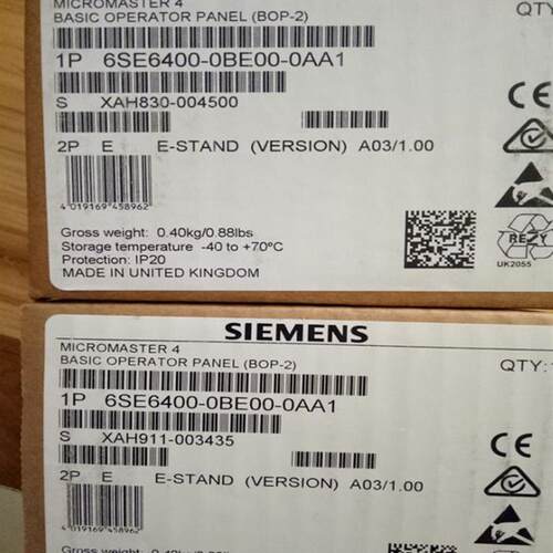 6SE6400-0BE00-0AA1面板MICROMASTER4基础操作面板2(BOP-2