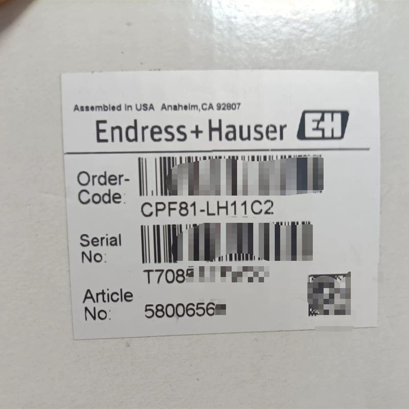 E+H电极CPF81-LH11C258006568全新原厂低价出售