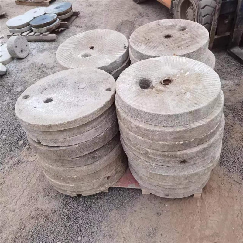 农村老旧石磨片盘磨子镇宅磨片农家乐别墅景区园林观赏铺路石刻字