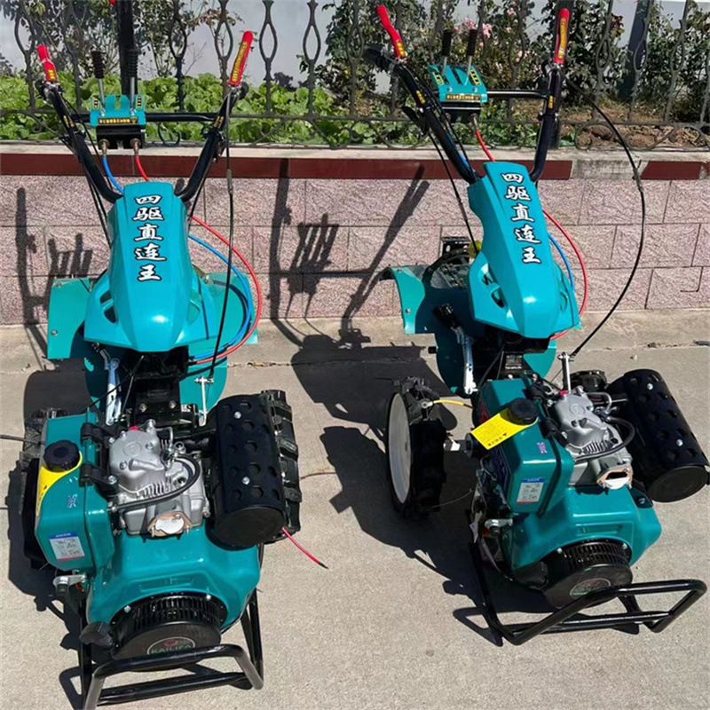 生产厂家直发四驱旋耕机 多功能果园开沟机 除草翻地微耕机