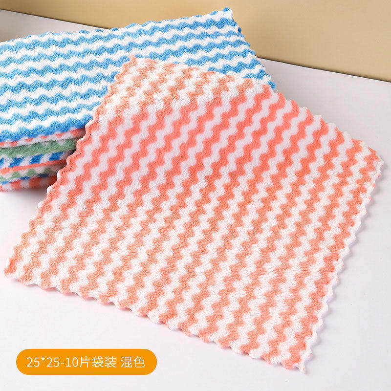 洗碗布不沾油厨房专用竹炭抹布吸水不掉毛擦桌清洁毛巾家用易清洗,家庭/个人清洁工具,抹布,淘宝优惠券,粉丝福利购,淘宝优惠卷