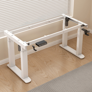四腿双电机电动可调节轻松智能自动升降电竞书桌子腿脚立柱支撑架