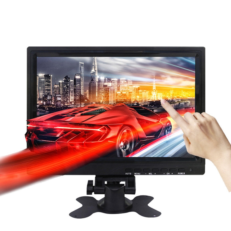 10.1寸车载显示器VGA接口高清分辨率IPS屏塑料壳电容触摸显示器