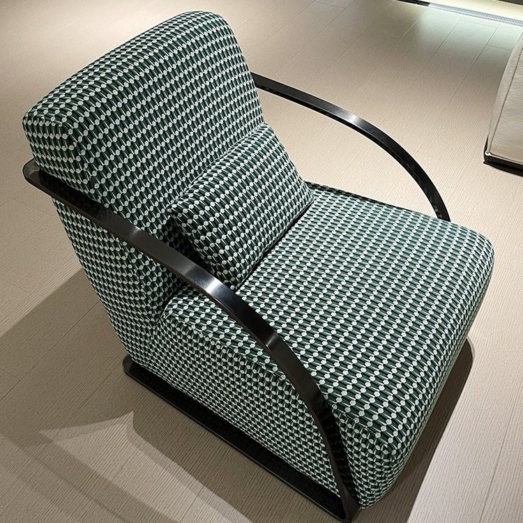 意式极简格纹休闲落地椅客厅家用单人沙发椅设计师轻奢款布艺休闲,模玩/动漫/周边/娃圈三坑/桌游,文化/体育周边,淘宝优惠券,粉丝福利购,淘宝优惠卷