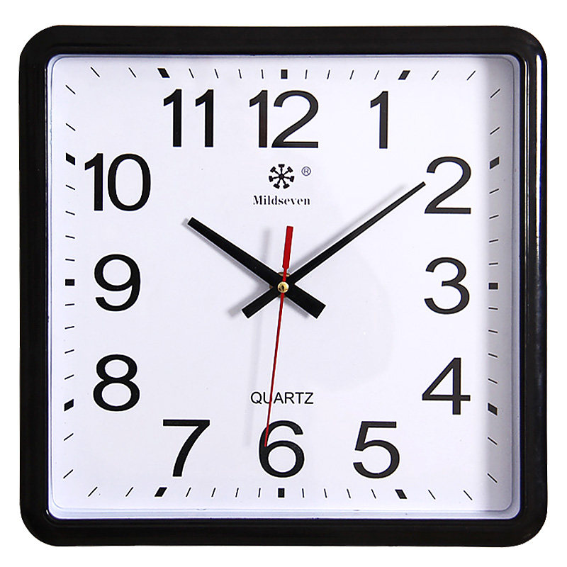 方形简约现代大挂钟客厅静音钟表家用个性创意时尚艺术挂表石英云