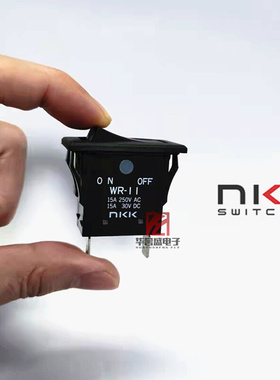 日本NKK WR-11 WR11AF WR-11KFE翘板开关 2脚2档