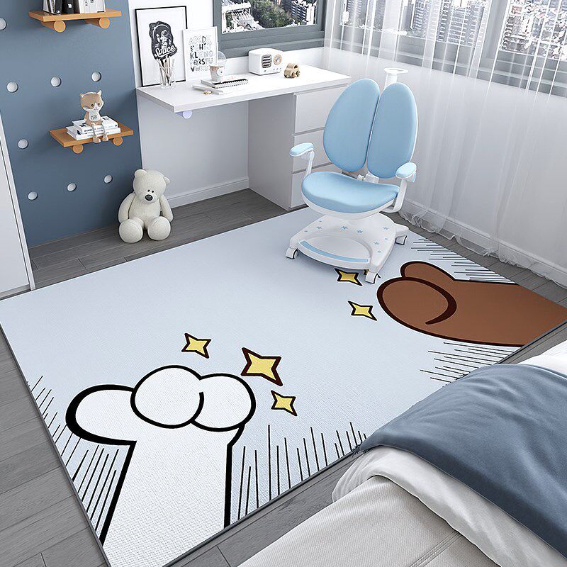 儿童地毯电脑椅子防滑地垫阅读区书房书桌学习Q桌客厅卧室床边垫