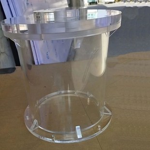 高透明超厚亚克力有机玻璃空心硬水圆管道桶各种实验设备定