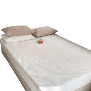 简约全棉床笠加厚夹棉 纯棉床单200x220cmL网红床l笠单件100棉床