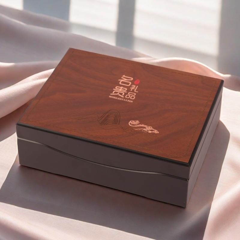 中国风复古名贵礼品双瓶装礼品盒 西洋J参包装盒滋补品套装礼盒子
