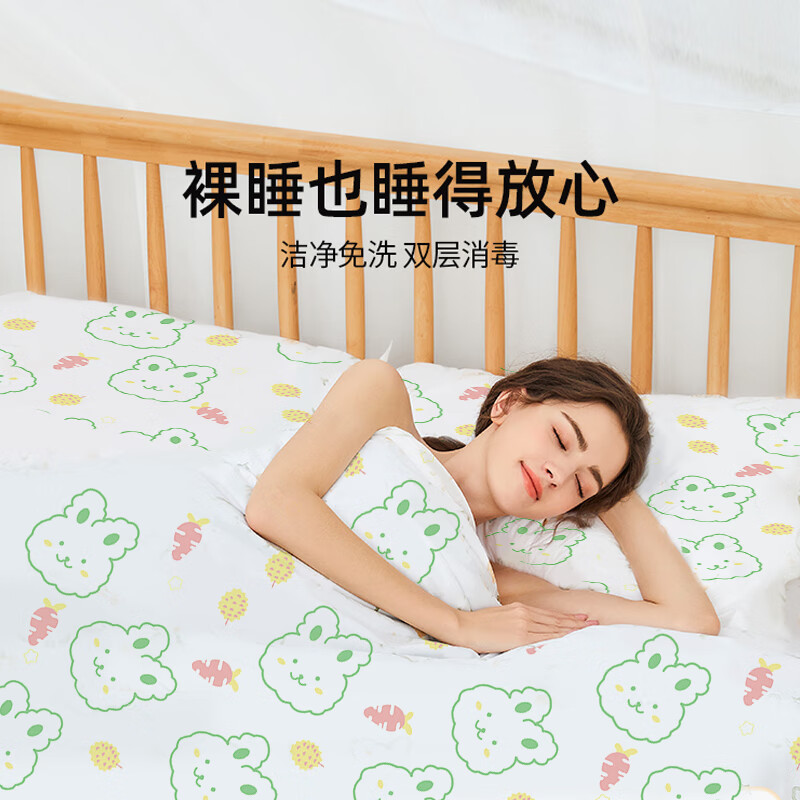 加加林旅行印g花免洗床单被罩枕套双人三四件套酒店床上用品隔脏