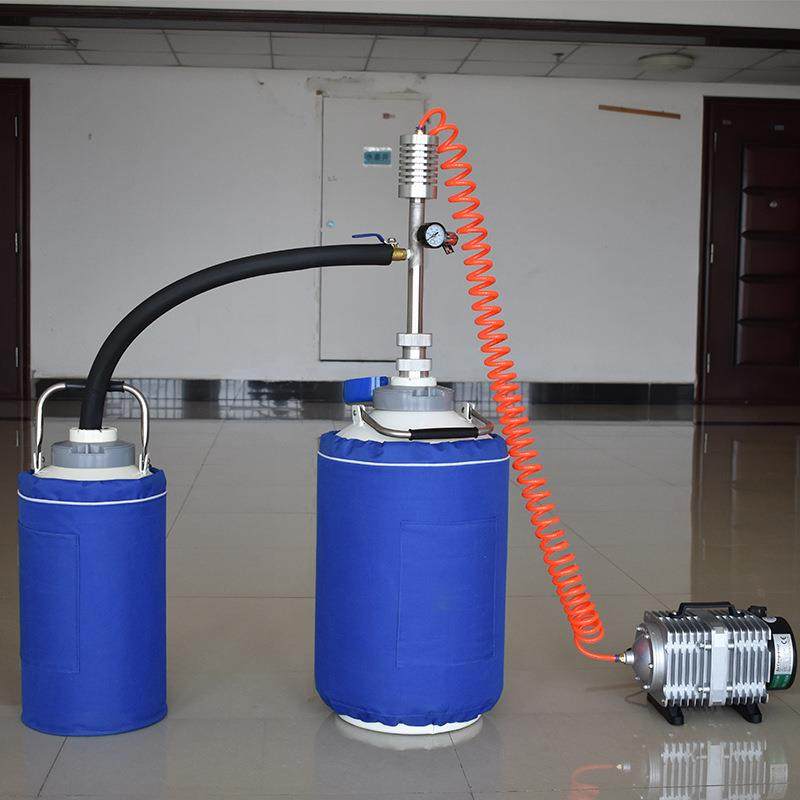 电动式脚踏式自增压液氮泵实验室用液氮泵冷却螺纹接头