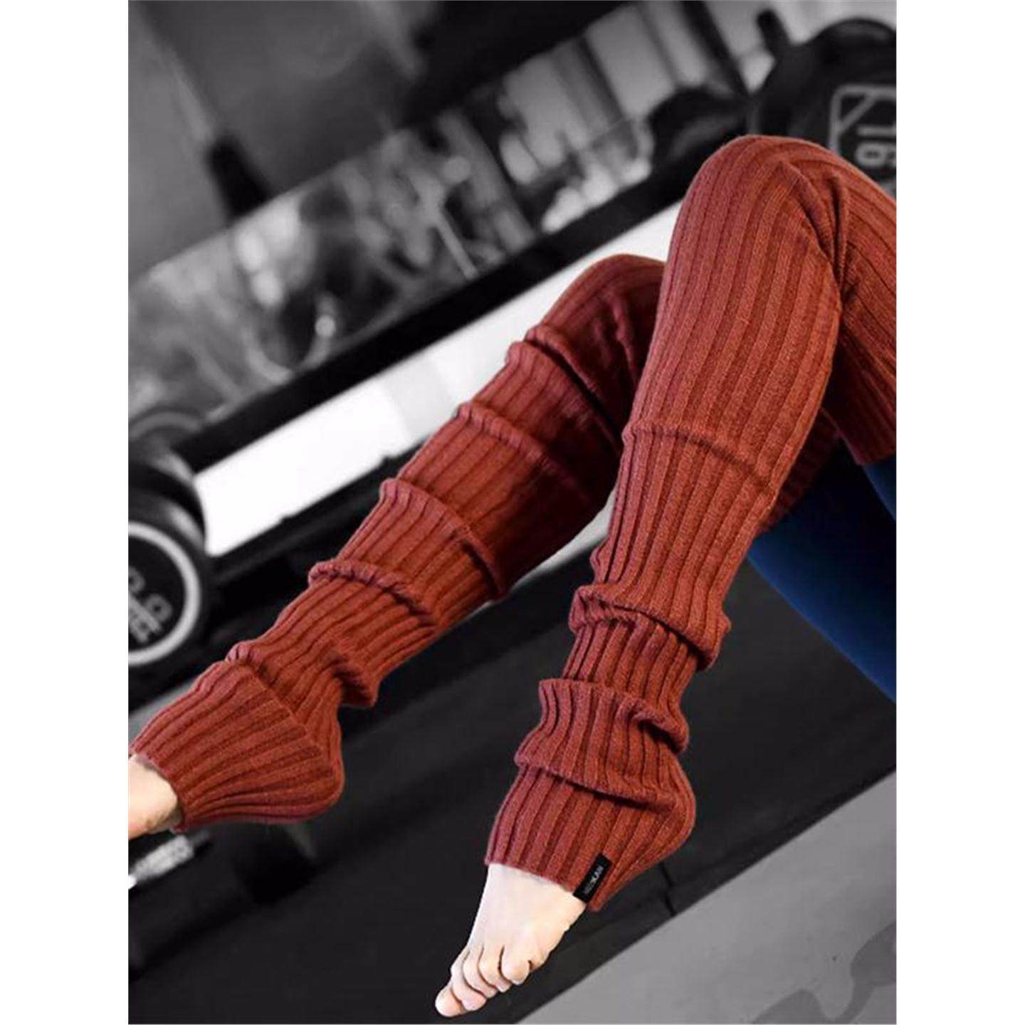 美国NOMALO护腿护膝女瑜伽过膝长筒袜舞蹈健身袜套袜套堆堆保暖