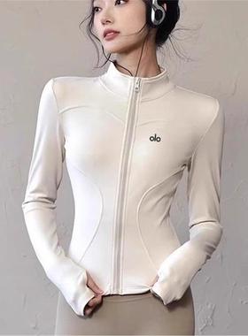 美国NOMALO长袖户外运动修身显瘦跑步健身瑜伽女外套速干服衣美国