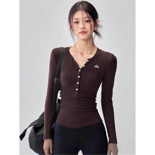 美国NOMALO美国训练运动专业普拉提亨利瑜伽新款 服秋冬瘦上衣 长袖