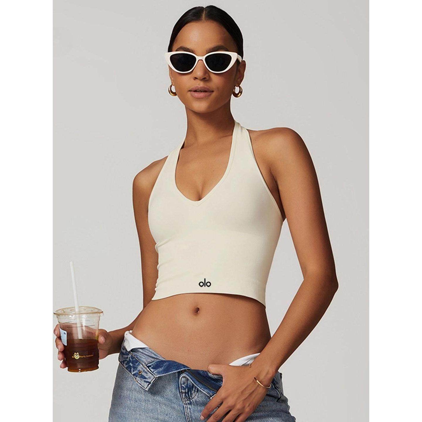 美国NOMALO垫内衣胸健身带无缝上衣瑜伽穿背心服服可外女脖运动美